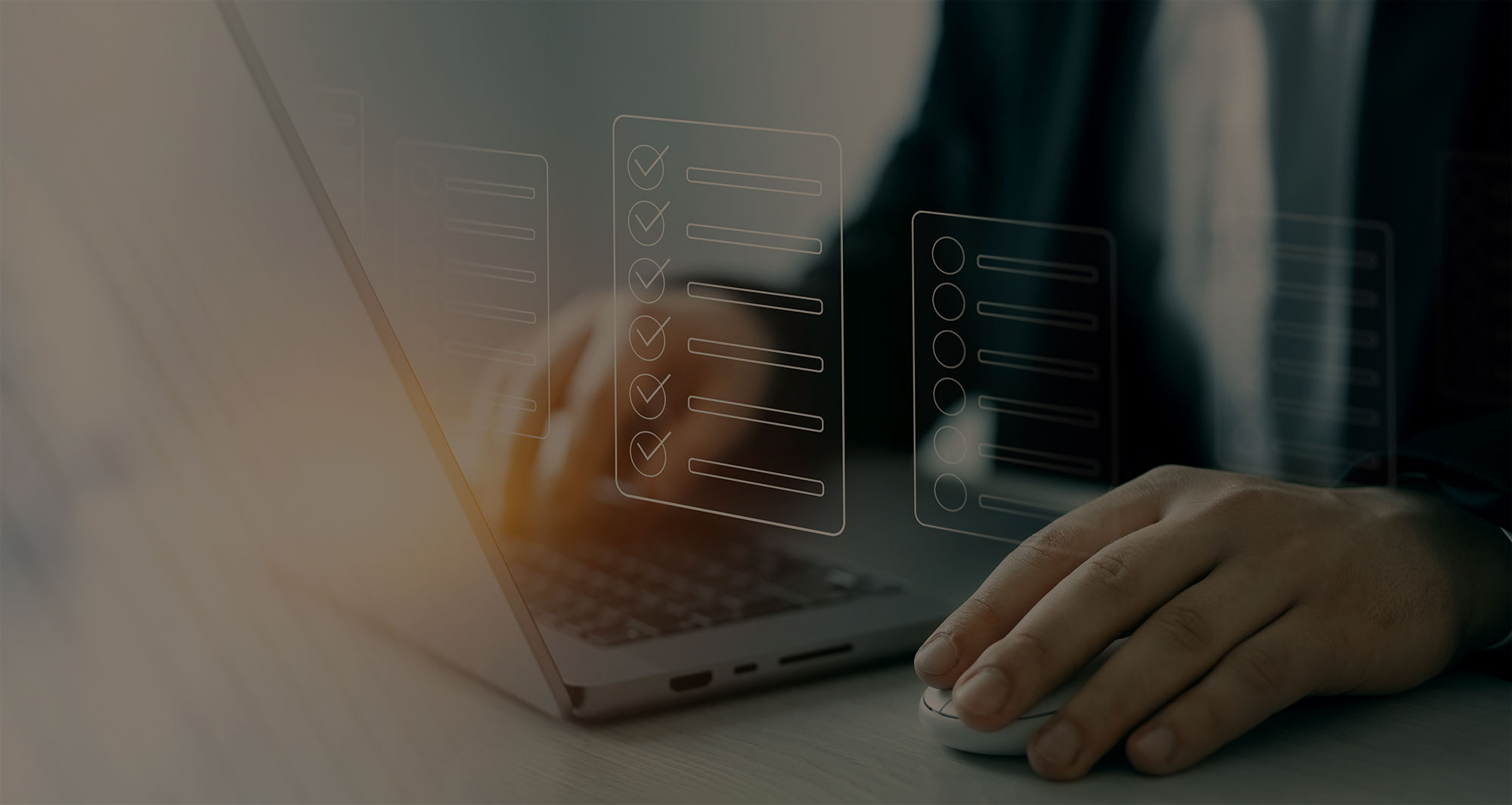 Man working on computer